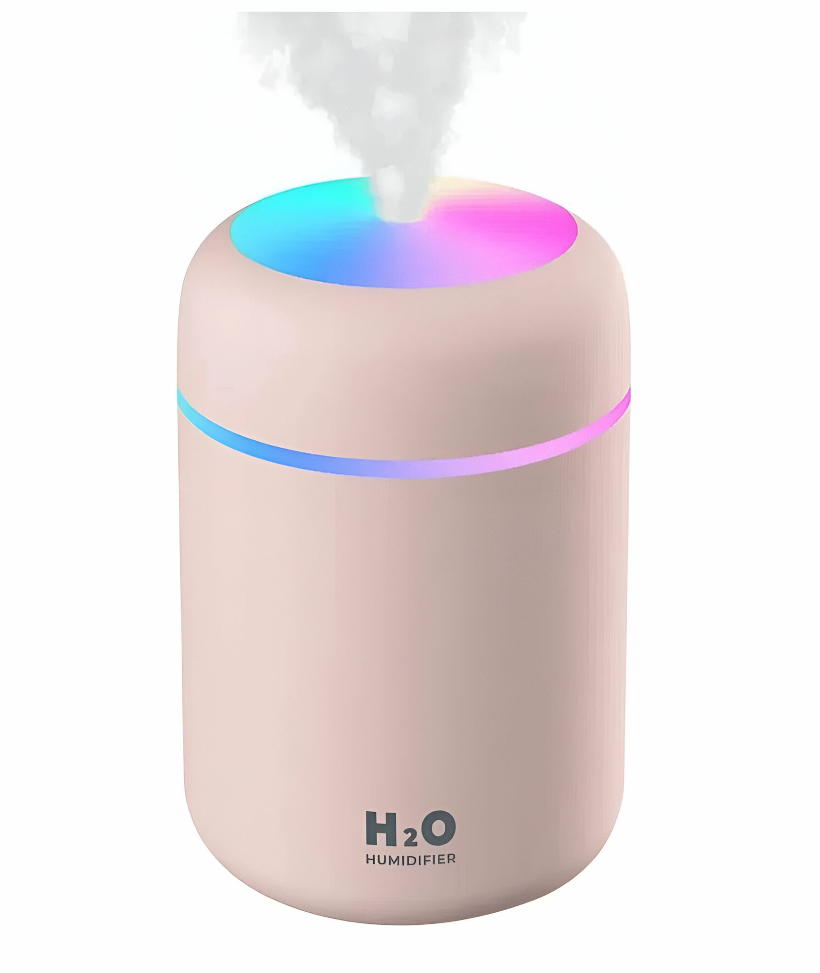 Аромадиффузор увлажнитель Humidifier H2O H2O, увлажнение и ароматизация воздуха, розовый — фото 1