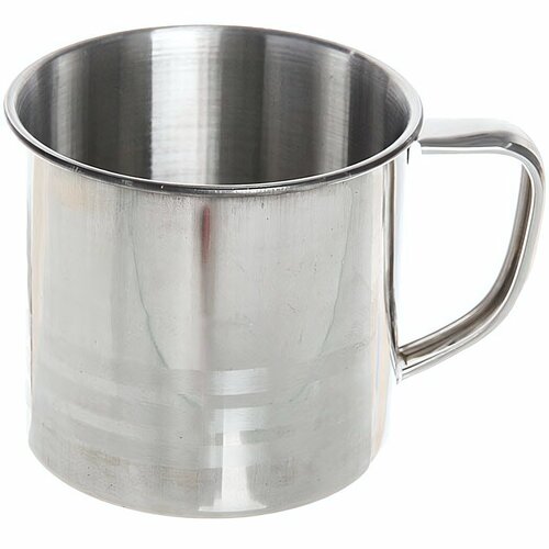 Кружка походная металлическая диаметр 8см 300мл 289₽