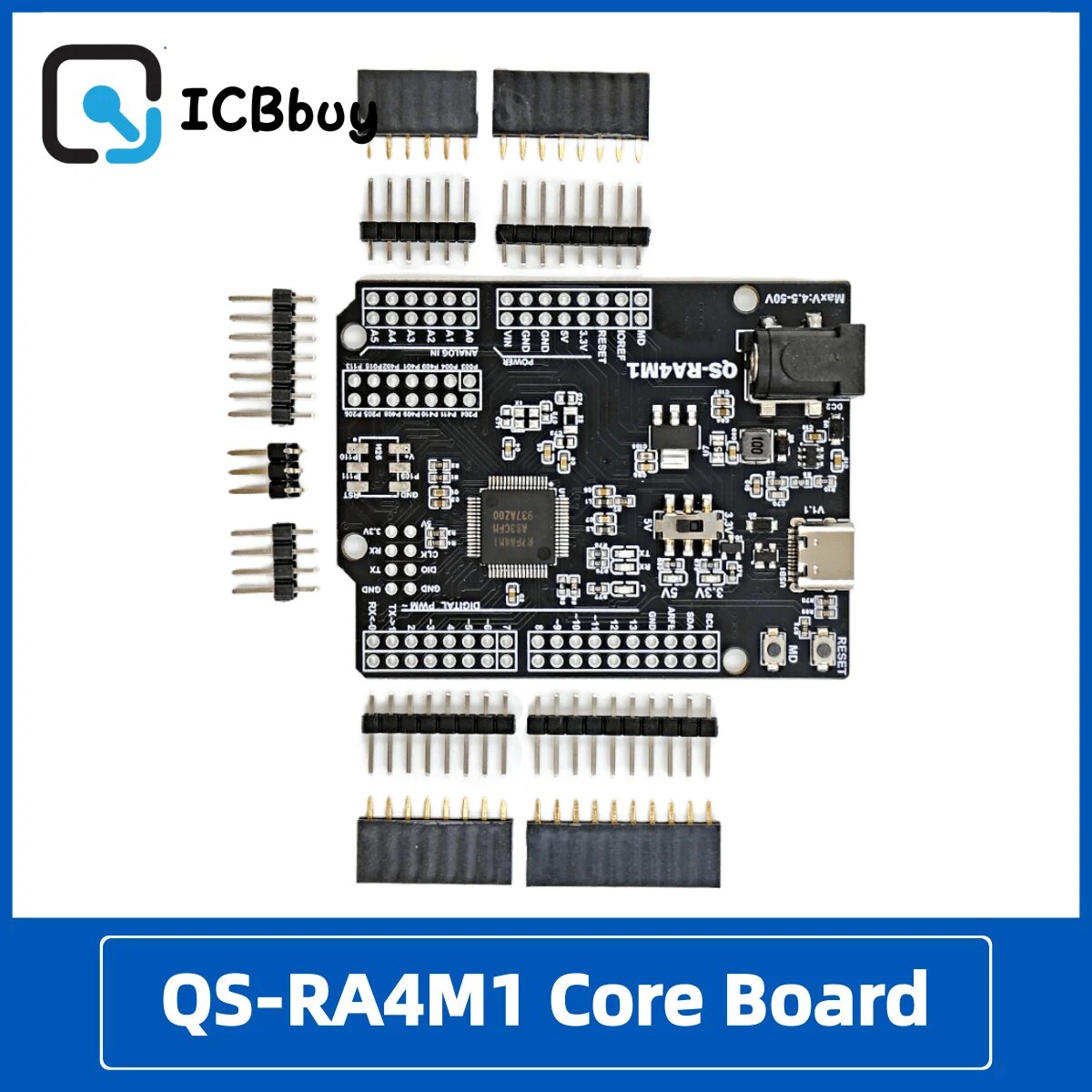 QSZNTEC модуль RA4M1 Arduino IDE-Ready, QS-RA4M1 core board — фото 1