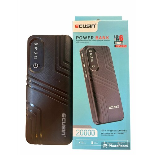 Повербанк 20000 мАч Power Bank 20000 mAh Внешний аккумулятор Ecusin EP-K23 1550₽