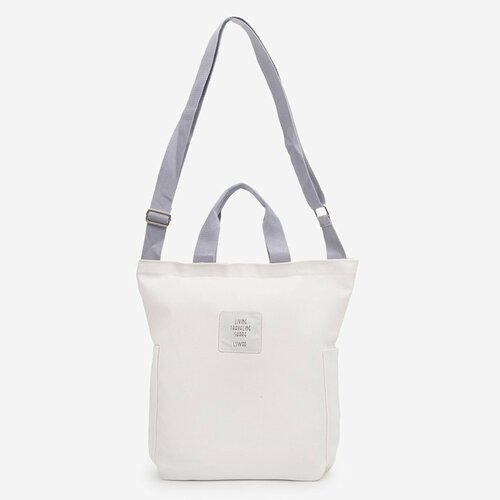 Сумка шоппер Living Traveling Share, фактура гладкая, желтый