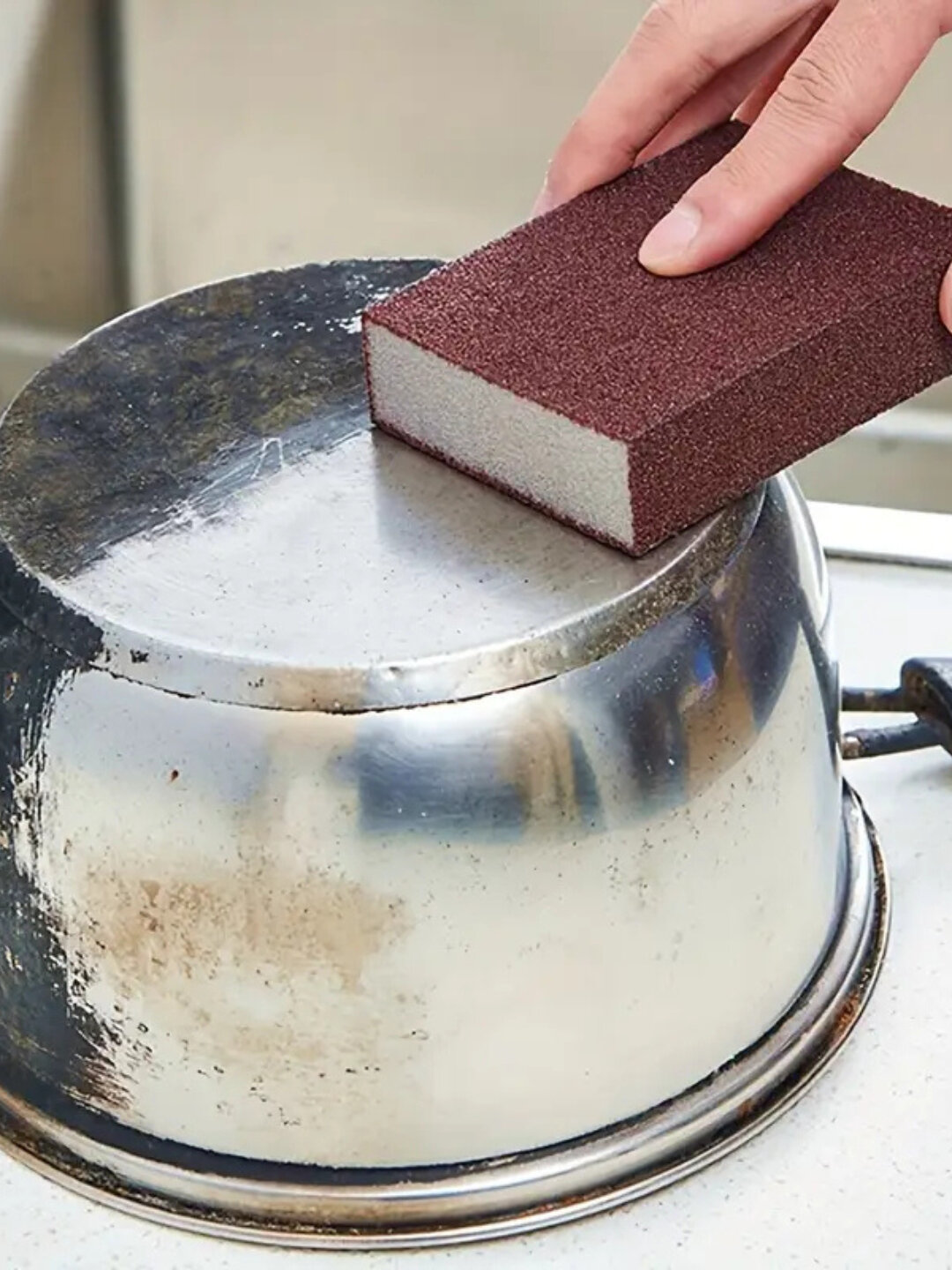 Губка кухонная, для удаления ржавчины и нагара с металлической посуды — фото 1