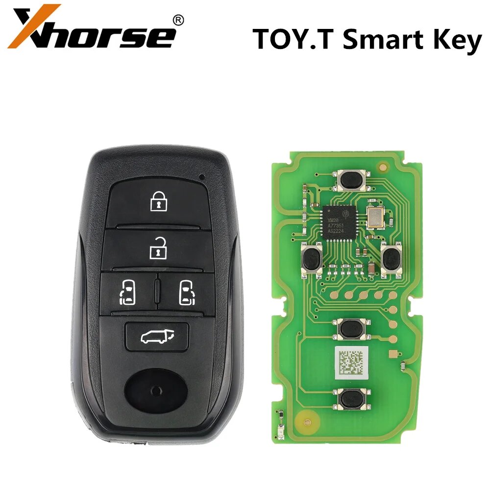 Универсальный смарт-ключ Xhorse XSTO20EN для Y.T XM38, смарт-ключ для Toyota с 5 кнопками, PCB with Key Shell, 1pieces