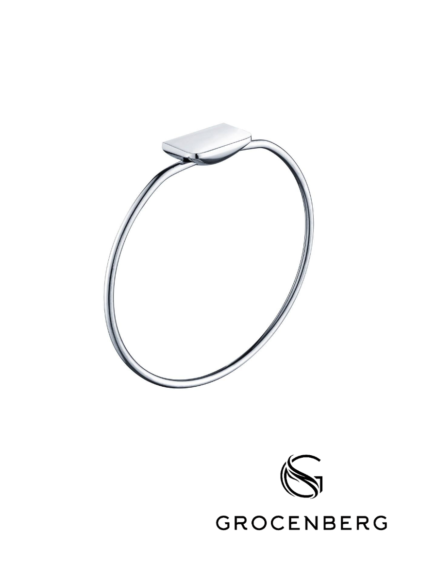 Полотенцедержатели для ванной Grocenberg кольцо латунь настенный