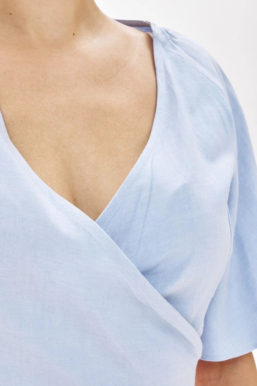 Блуза Selfie, размер L, голубой — фото 1