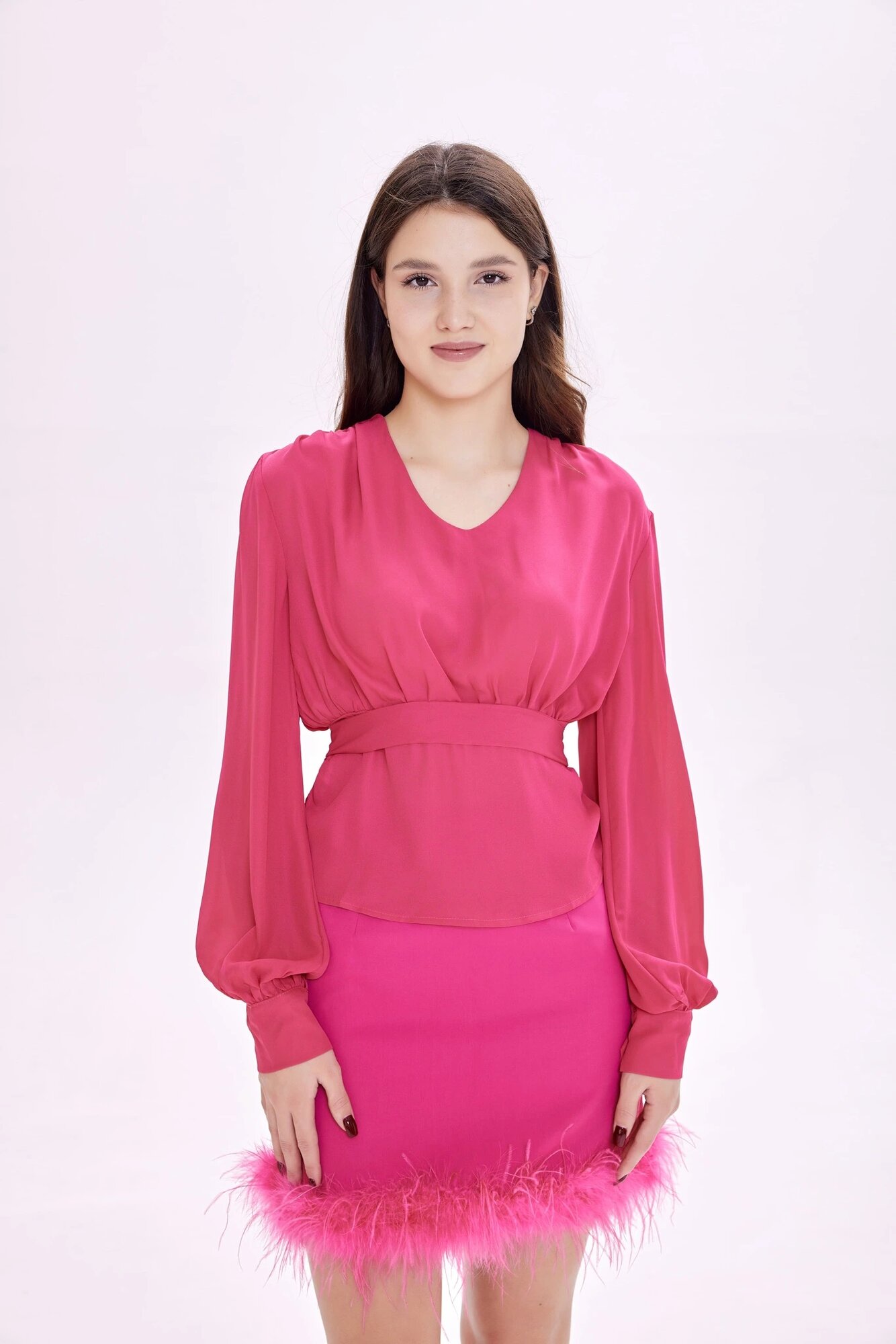 Блуза Selfie, размер S, фуксия — фото 1