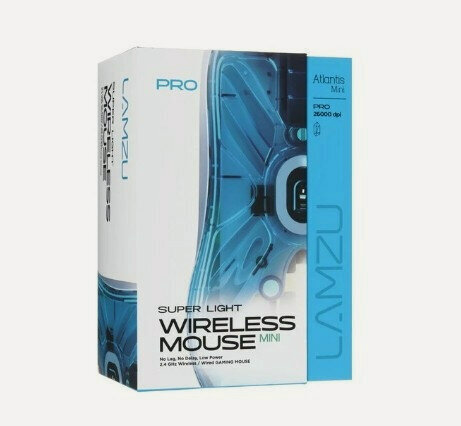 Изображение товара Мышь беспроводная/проводная LAMZU Atlantis MINI PRO белый