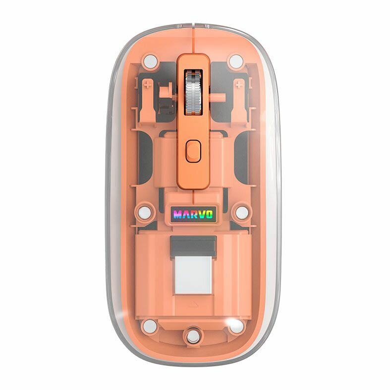 Беспроводная мышь MARVO M810W, оранжевая, с технологией 2,4 G/Bluetooth
