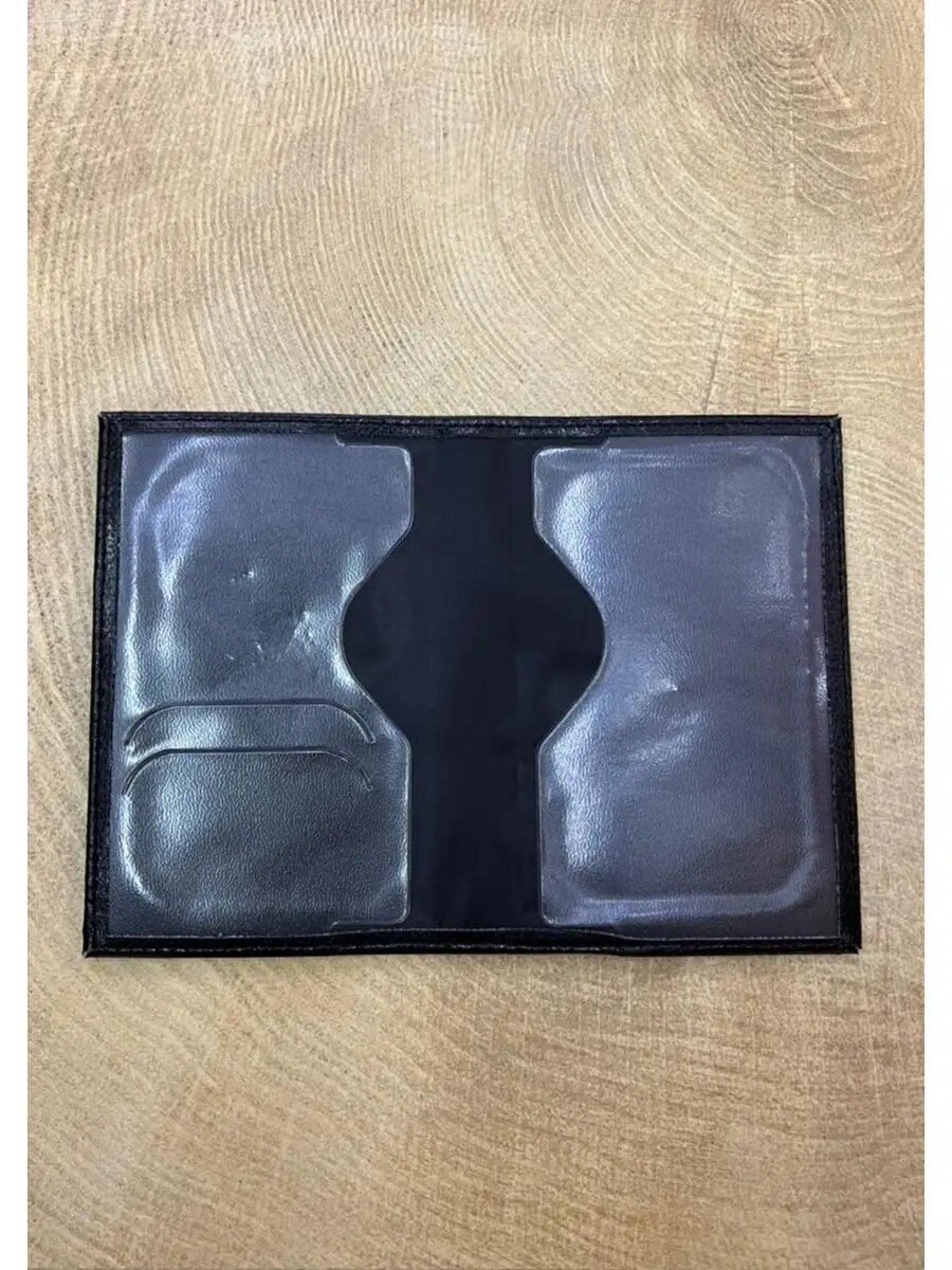 Обложка для паспорта , черный — фото 1