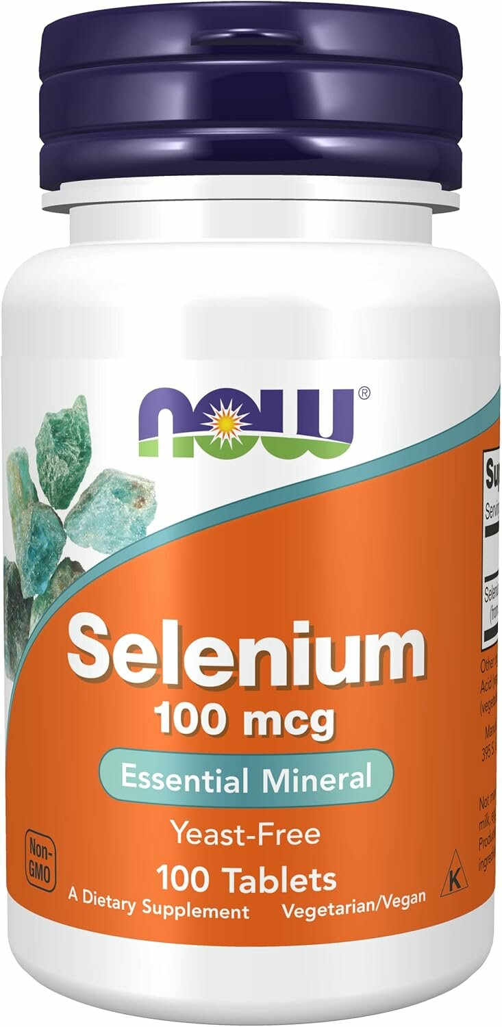 Селен NOW Selenium 100 mcg - 100 Tablets