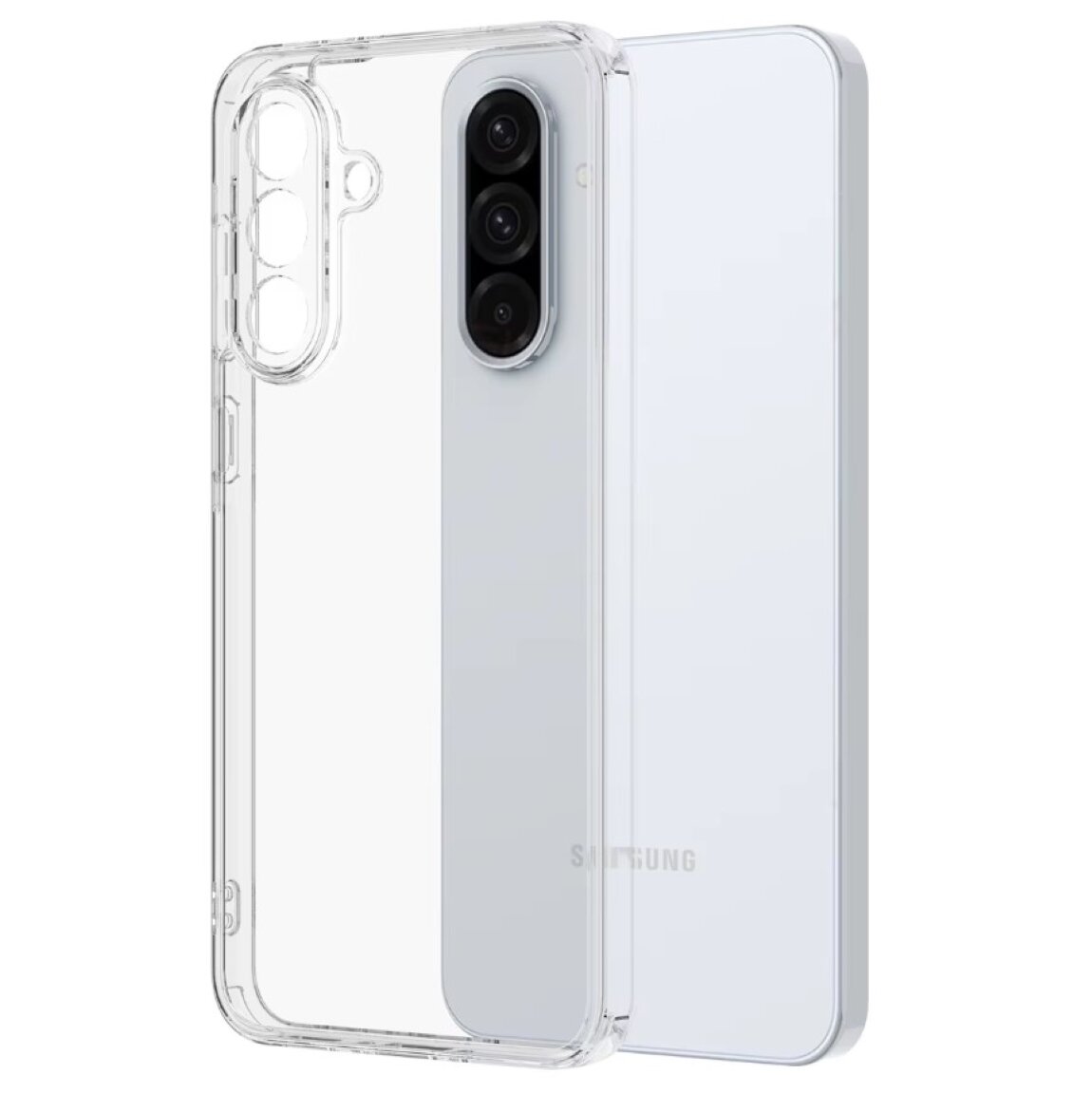 Комплект 2 в 1: Прозрачный чехол с защитой камеры + полноэкранное стекло Samsung Galaxy A56 / Galaxy A36 чехол Самсунг Галакси А56 / Галакси А36 — фото 1