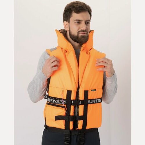 Изображение товара Спасательный жилет Huntsman ПР двусторонний, р.52-56, оранжевый/лес
