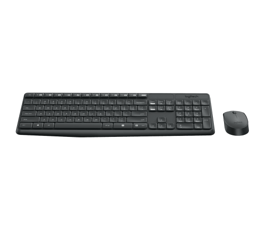 Клавиатура и мышь Logitech MK235 Wireless Keyboard and Mouse Black USB — фото 1