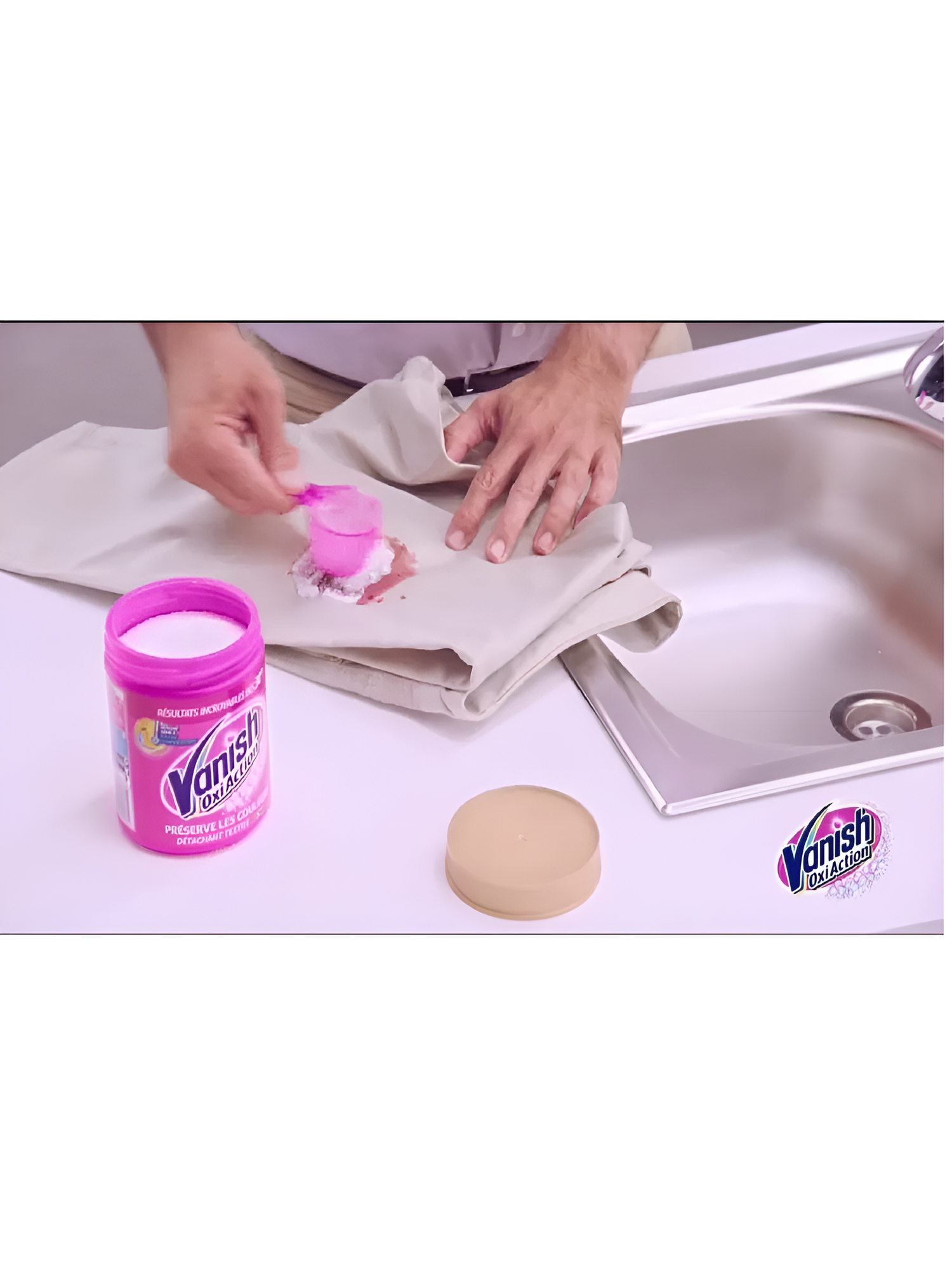 Порошок-отбеливатель Vanish пятновыводитель, 470гр для выведения пятен. White — фото 1