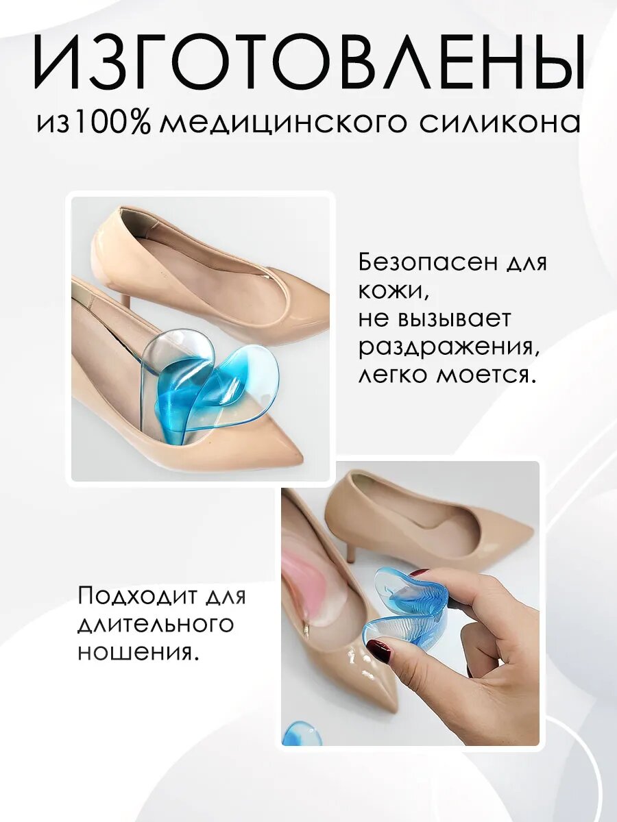 Ортопедические Корректоры Xiaomi Супинаторы гелевые, от плоскостопия, силиконовые, 0,6см, 2шт