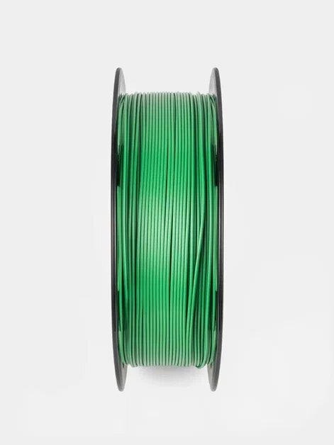 Пластик PLA для 3D-печати, зеленый, диаметр нити 1,75 мм, 1 кг — фото 1