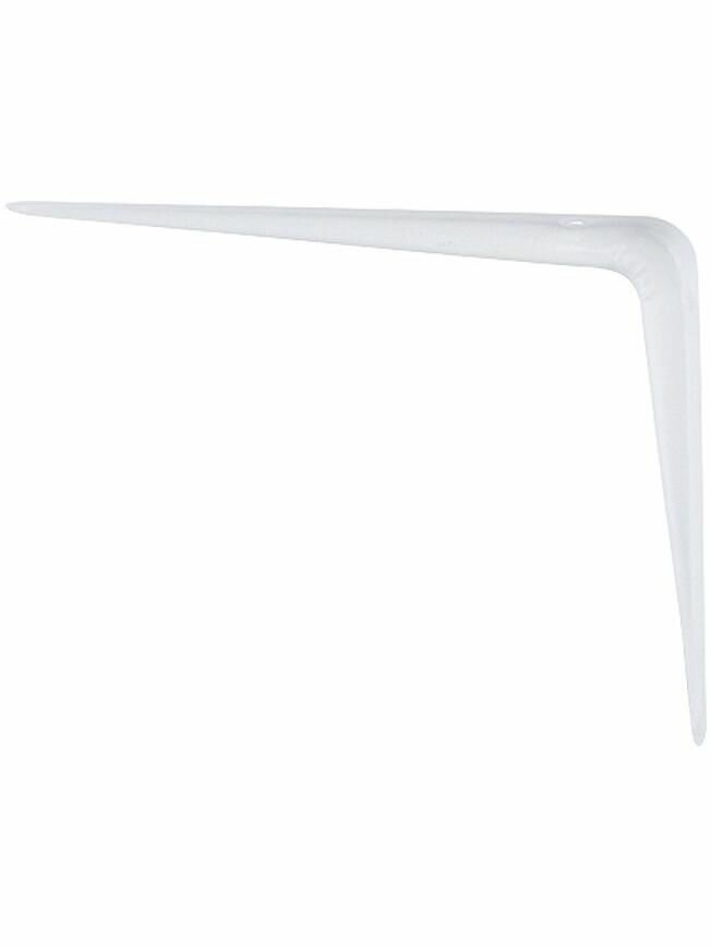 Кронштейн угловой с ребром 125х150 мм белый Сибртех 93951