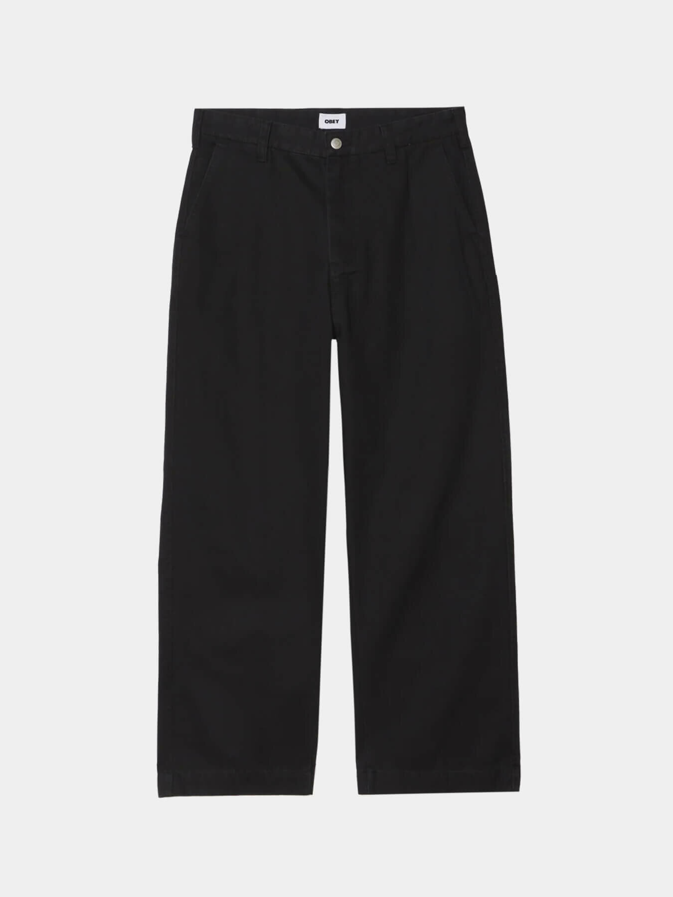 Брюки OBEY BIGWIG GIANT CHINO, размер 31, черный