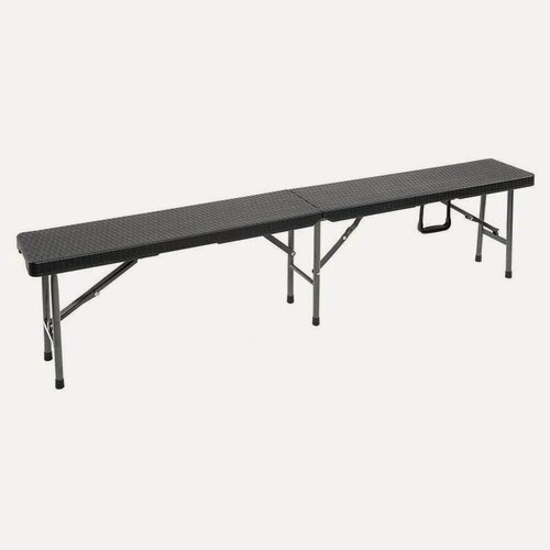 Изображение товара Складная скамья B180 Black EasyTable 180 см черная садовая лавочка для дачи и кемпинга