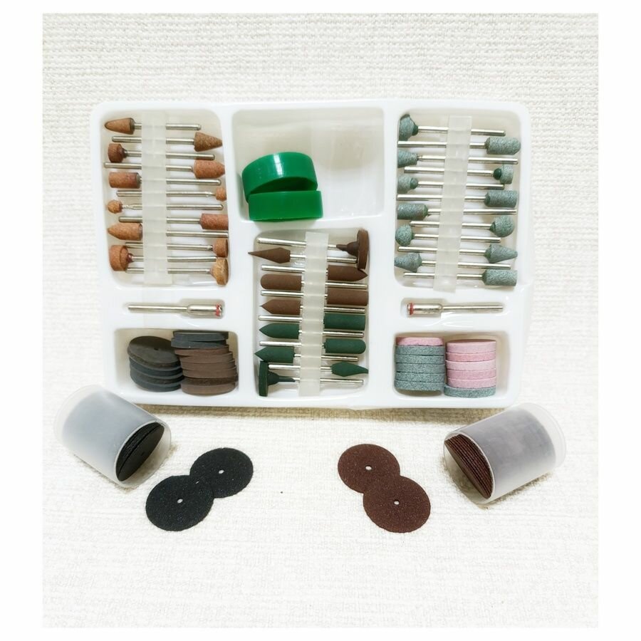 Насадки для гравера 134 предмета хвостовик 23 мм