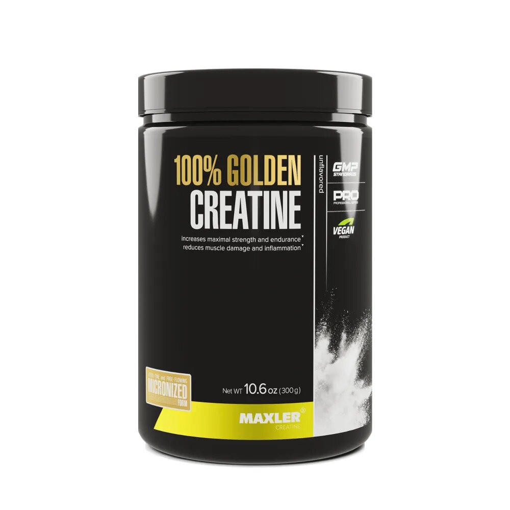 Креатин Maxler Golden Creatine, моногидрат, для мышц и силы, 300 г, 60 порций