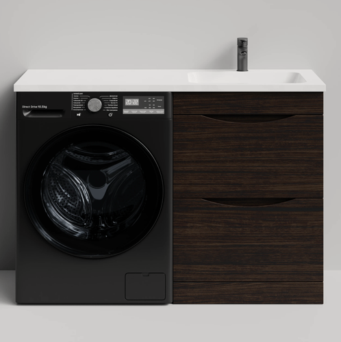 Изображение товара Тумба с раковиной Smile 120 напольный, под стиральную машину, правая,