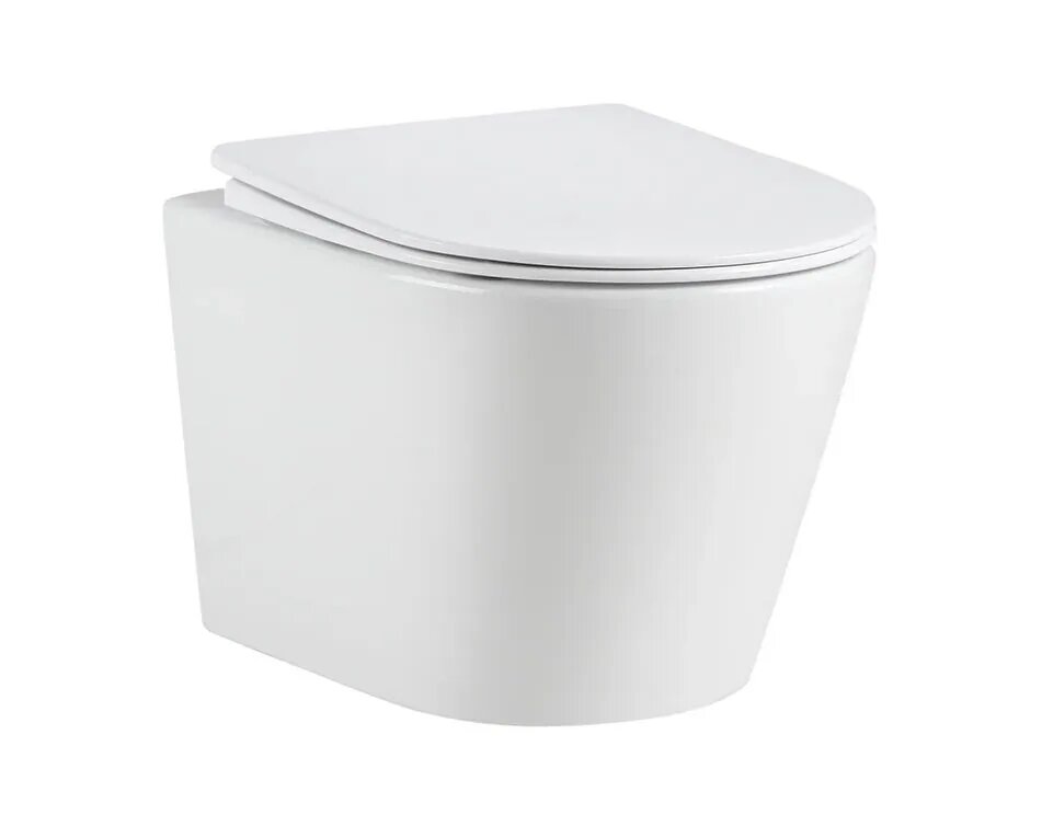 Унитаз подвесной RIVER ONTARIO 520 WT белый глянец