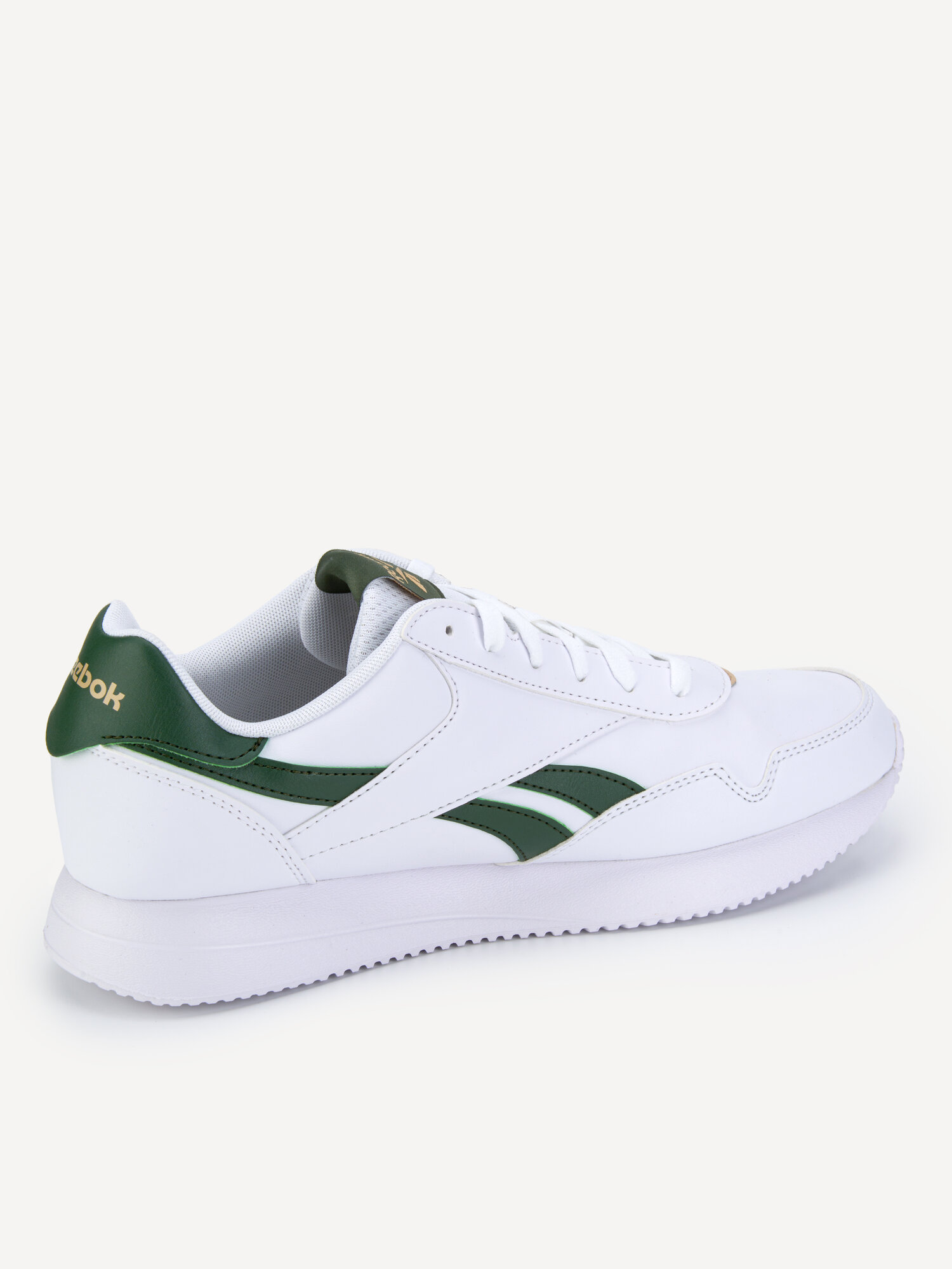 Кроссовки Reebok Jogger Lite, размер 9 US, белый/зеленый/бежевый — фото 1