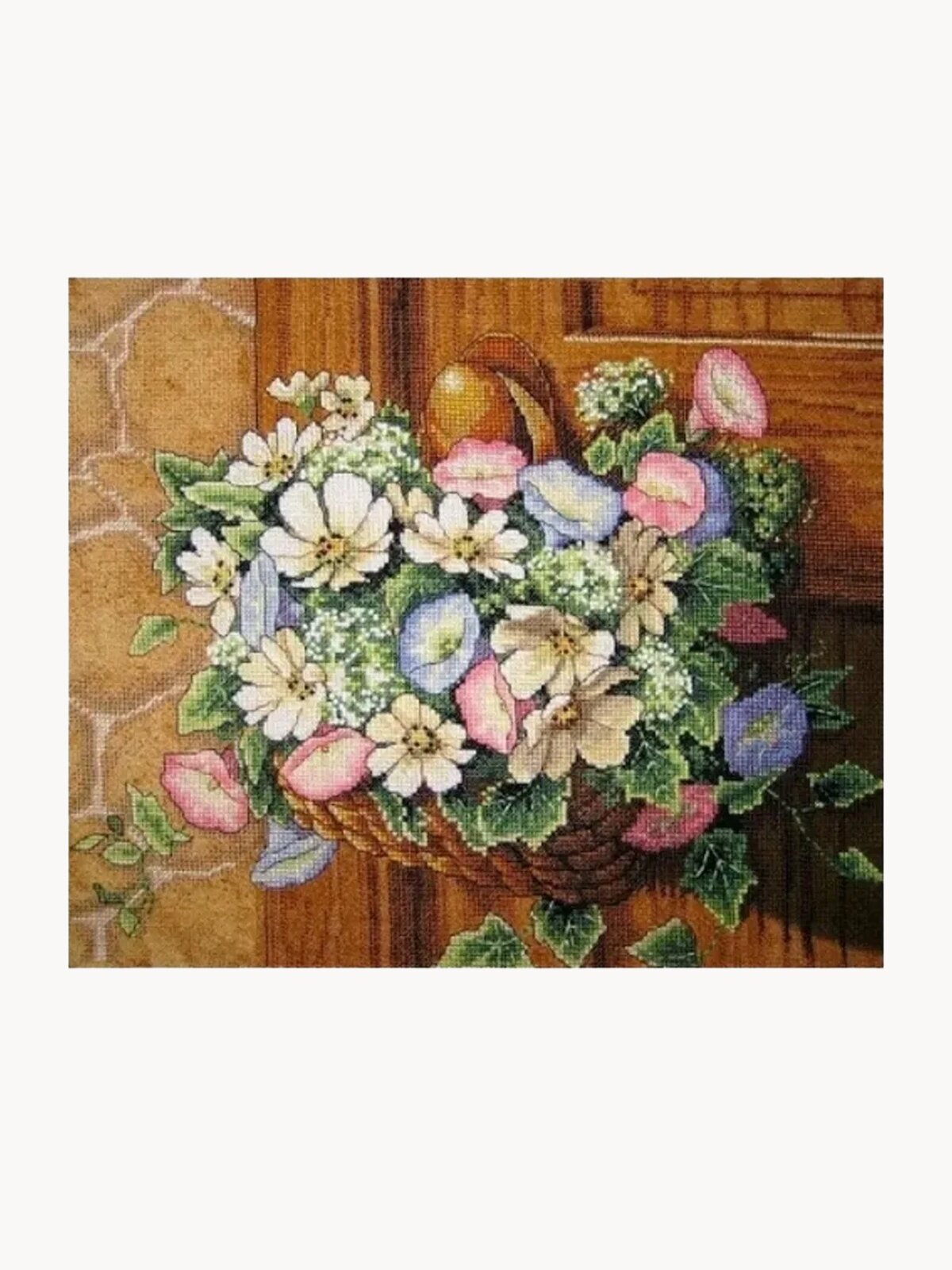 13716 Набор для вышивания крестом "Цветы на дверной ручке ",30х25см, DIMENSIONS