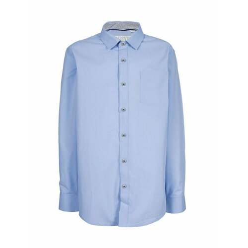 фото Школьная рубашка tsarevich, размер 158-164, синий