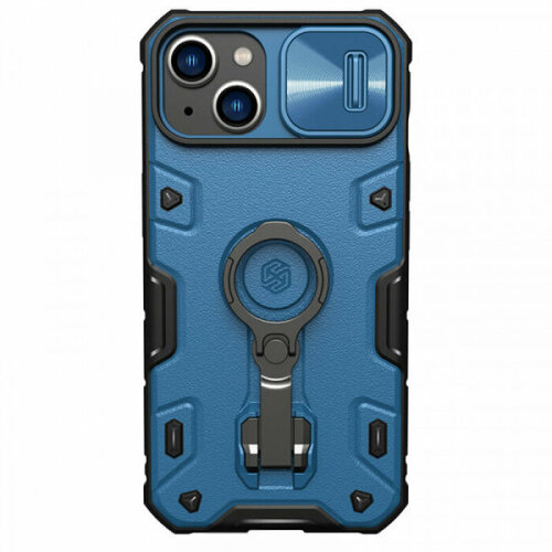 Nillkin CamShield Armor Magnetic Противоударный чехол для магнитной зарядки с кольцом для iPhone 14 / 13 с защитой камеры чехол силикон sk magicar 13 14 синий