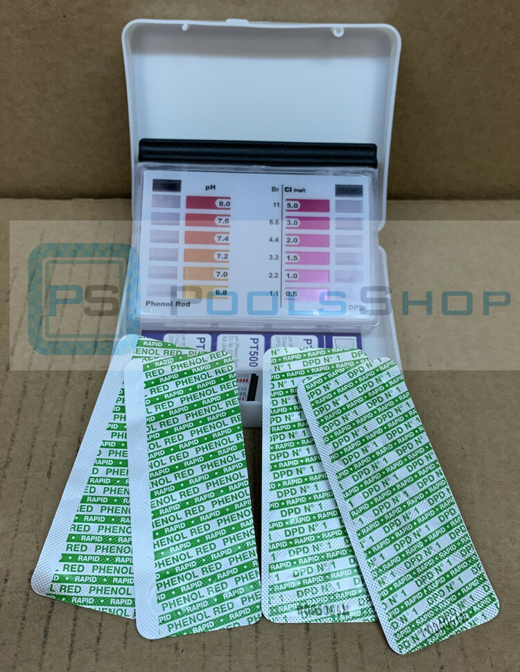 Таблетки для тестера Phenol Red Ph-ПШ (10 шт) DPD1 свободный хлор( 10шт)-1 комплект