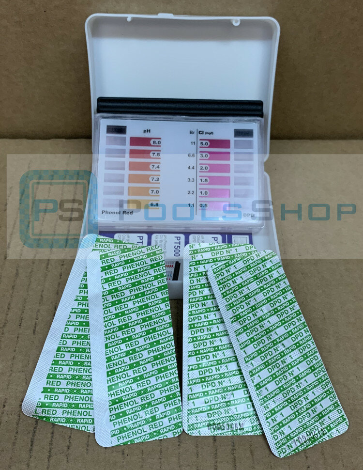 Таблетки для тестера Phenol Red, Ph-ПШ (10 шт), DPD1, свободный хлор( 10шт)-1 комплект