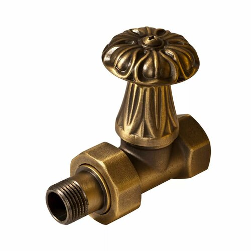 Вентиль регулировочный для чугунного радиатора ретро латунный 12 прямой верхний 1 шт RS220A RETROstyle 7800₽