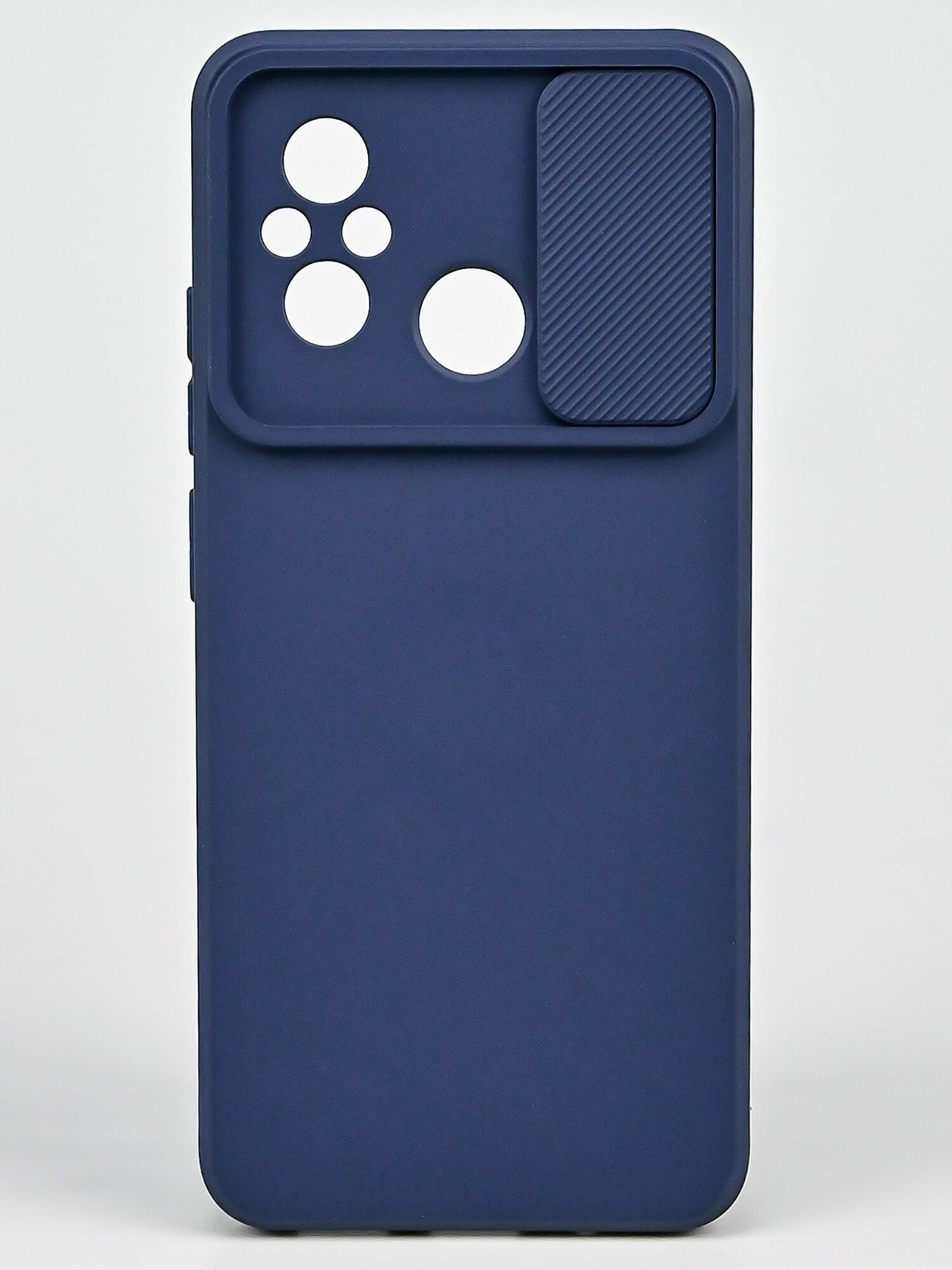 фото Силиконовый чехол бампер на Ксаоми редми 12С, редми 11А со шторкой, защитная противоударная накладка на телефон Xiaomi Redmi 12С, Redmi 11A с защитой камеры