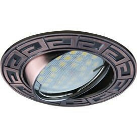 фото Комплект 8 шт. светодиодный светильник Ecola DL110 MR16 GU5.3 литой поворотный Антик Черная Медь 24x86 FR1605EFF