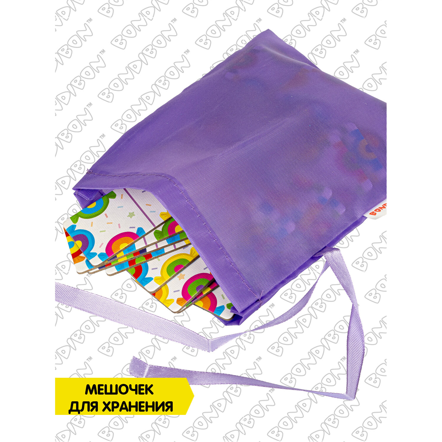 Игра настольная. Домино "КОНФЕТКИ" (ВВ4704) Bondibon - фото №5