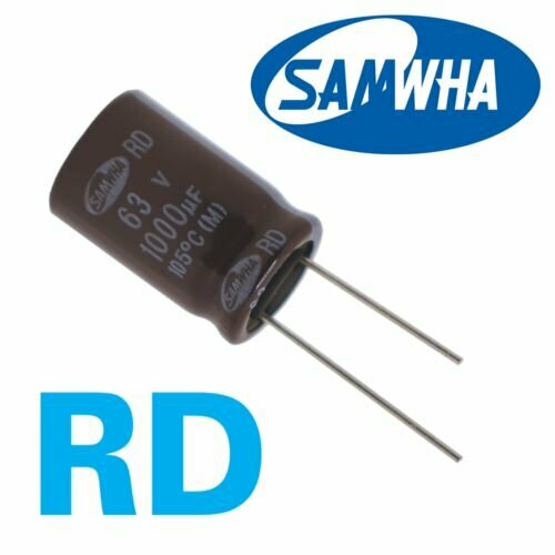 1000мкФ 63В / RD / 16x25 / 105 С / конденсатор электролитический (3шт)