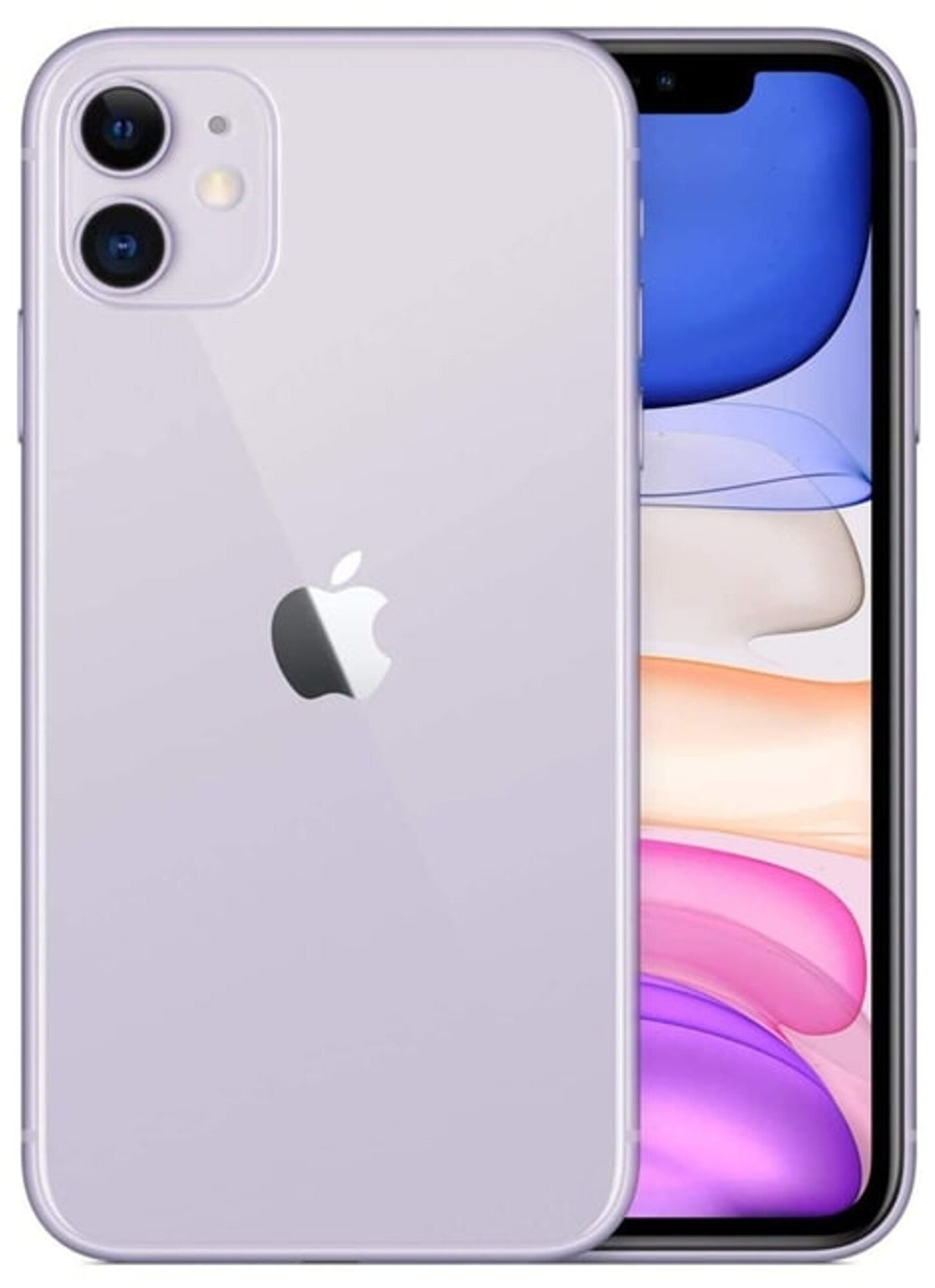 Смартфон Apple iPhone 11 128 ГБ, Dual: nano SIM + eSIM, фиолетовый, как новый, витринный — фото 1