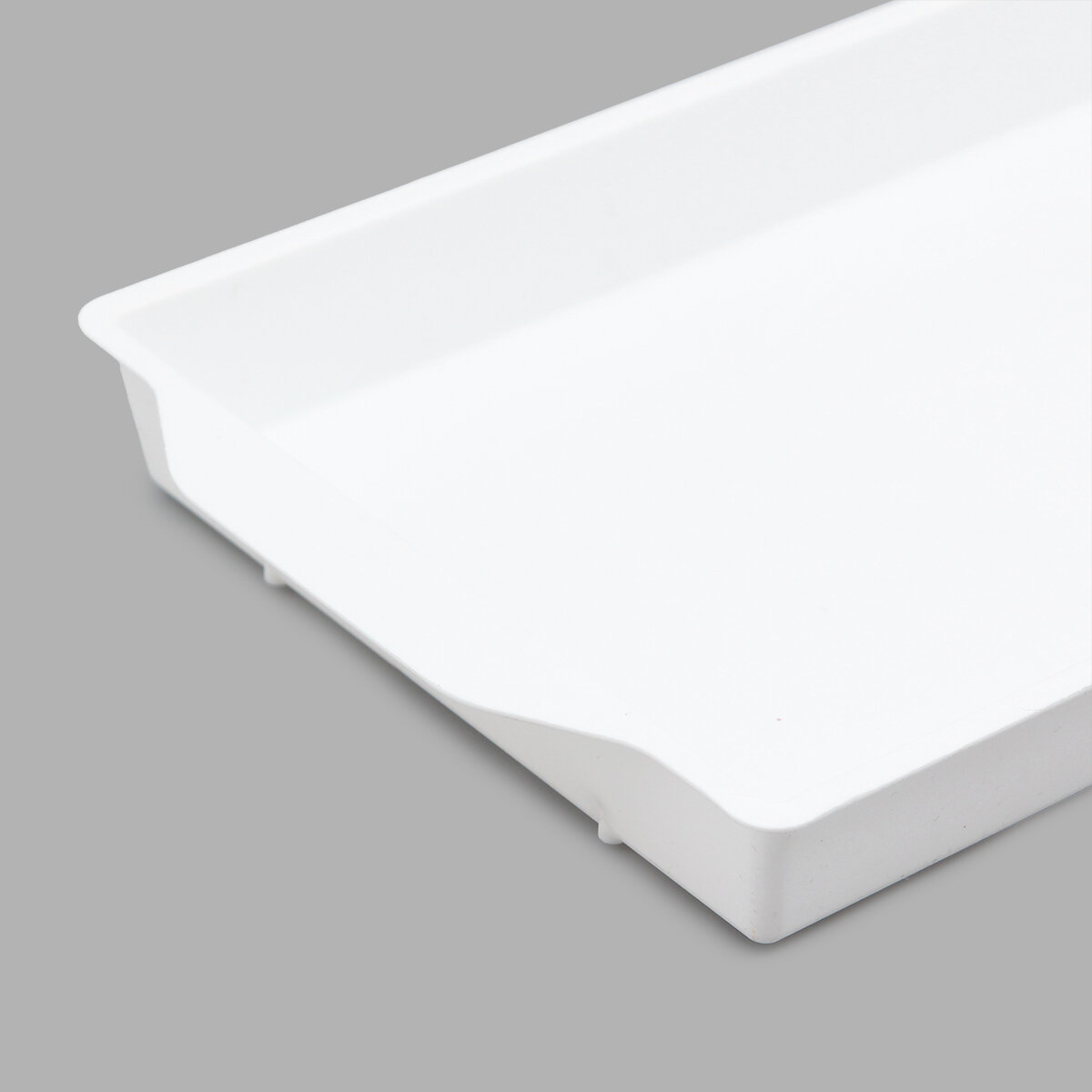 Поддон для флористической губки, 26*12,5*2,5 см, белый, Айрис — фото 1