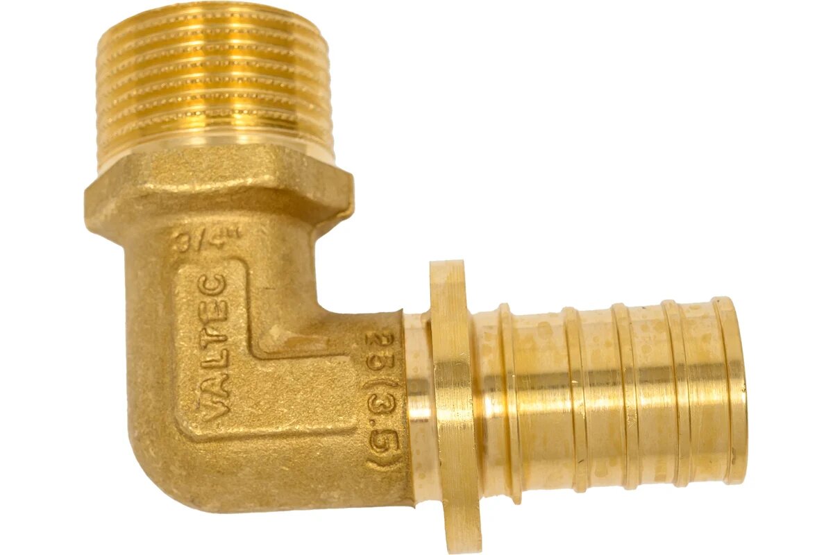 Уголок VALTEC аксиальный, 25х3/4"Н, латунь, VTm.453.BG.002505
