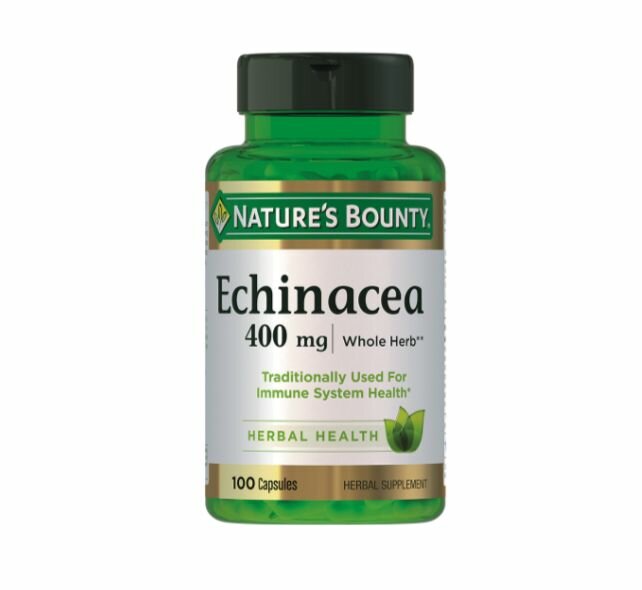 Изображение БАД Nature's Bounty Капсулы "Натуральная эхинацея 400 мг", 100 шт.