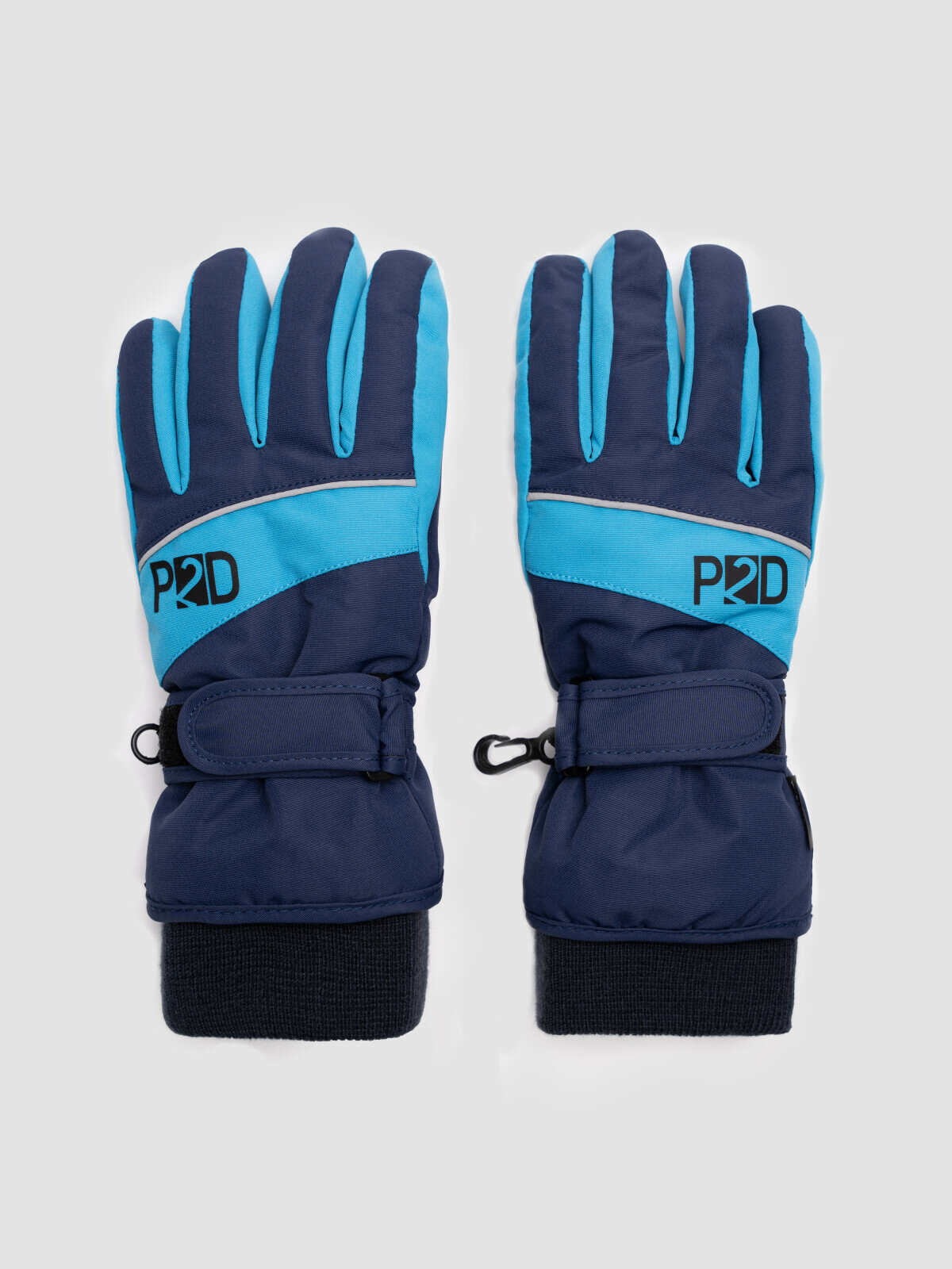 Перчатки playToday для мальчиков размер 16 (128-140 см) темно-синий