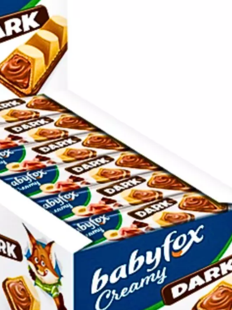 «BabyFox», вафельный батончик Creamy Dark, 18,2 г
