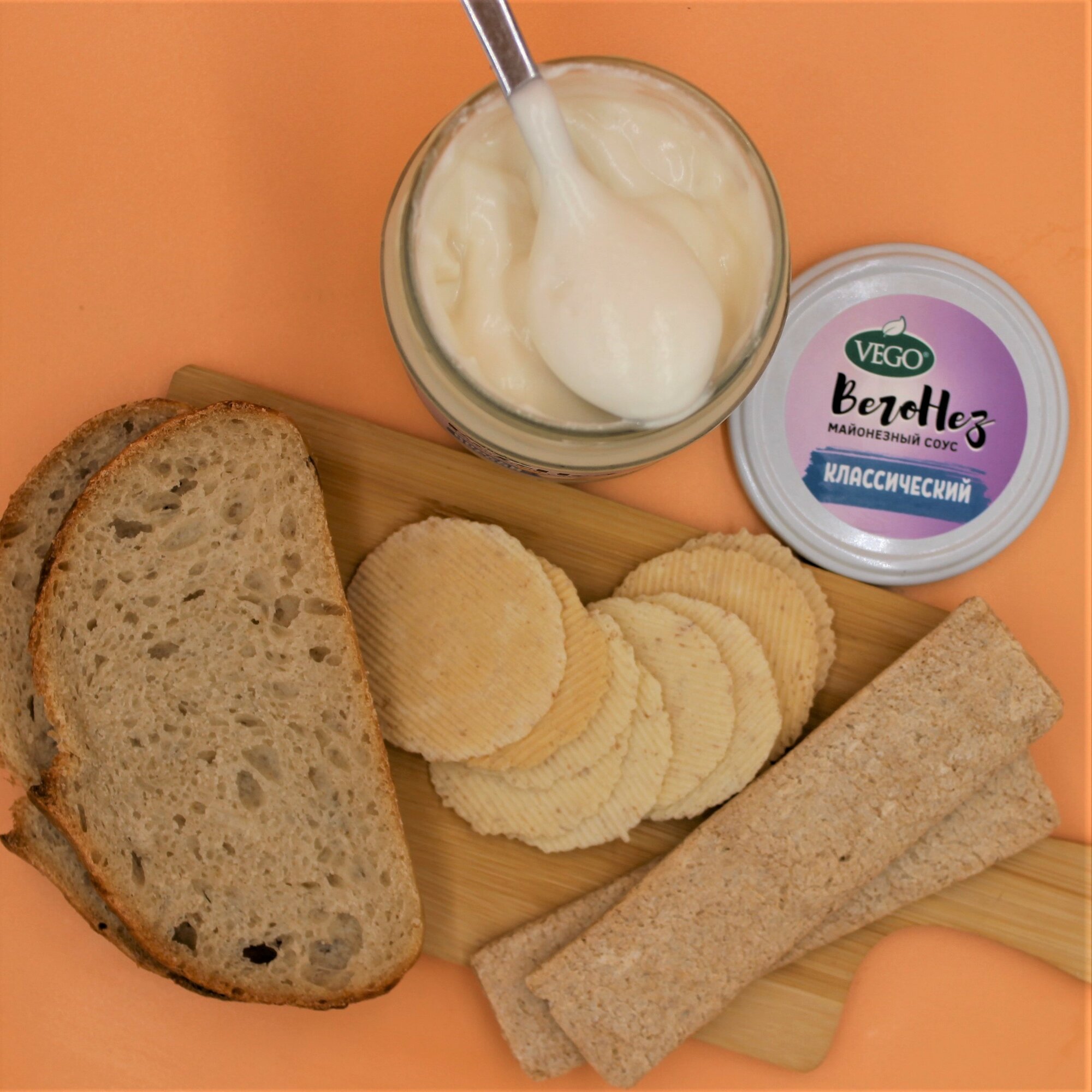 Майонез растительный VEGO "Вегонез", классический,450 гр — фото 1