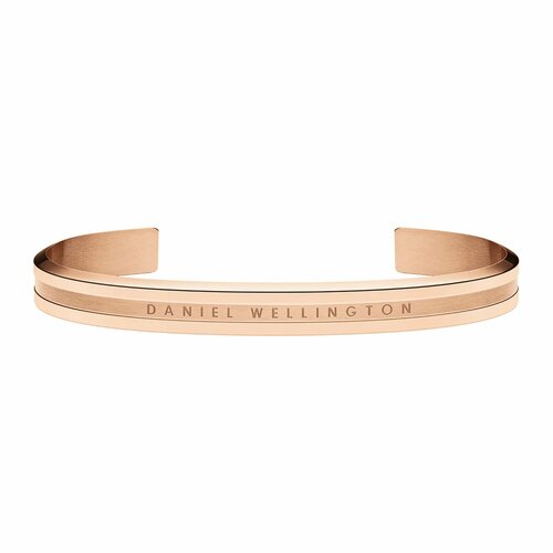 фото Жесткий браслет daniel wellington, 1 шт., размер 18.5 см, размер l, розовый, золотистый
