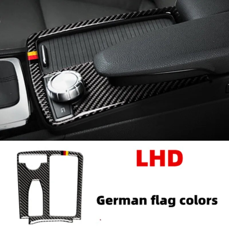 Для Mercedes Benz C Class W204 2008-2014 E Class Coupe C207 W212 2010-12 аксессуары LHD RHD декоративные наклейки из углеродного волокна, LHD-2