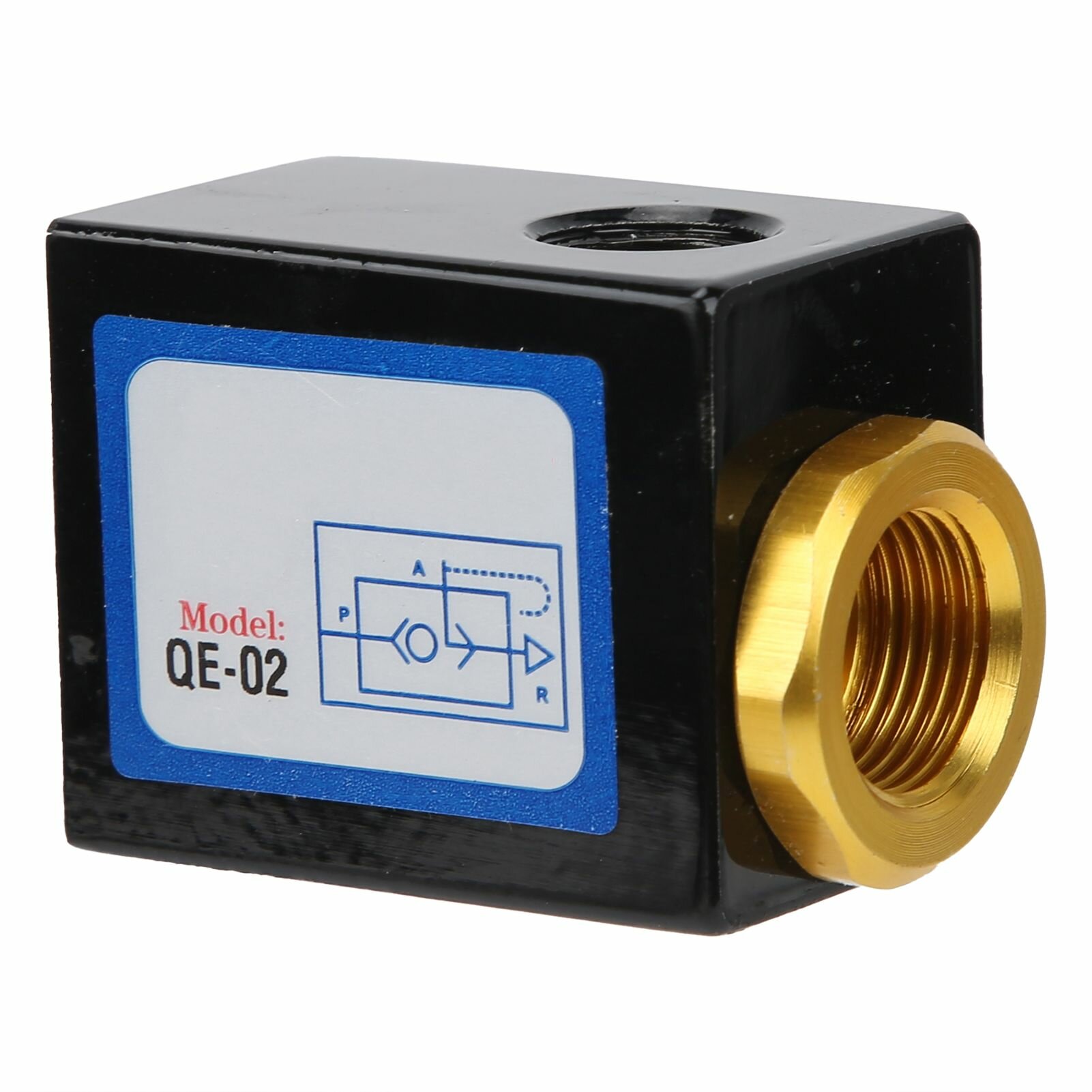 QE 02 Быстрый выпускной клапан пневматический компонент из алюминиевого сплава универсальный для труб диаметром G14