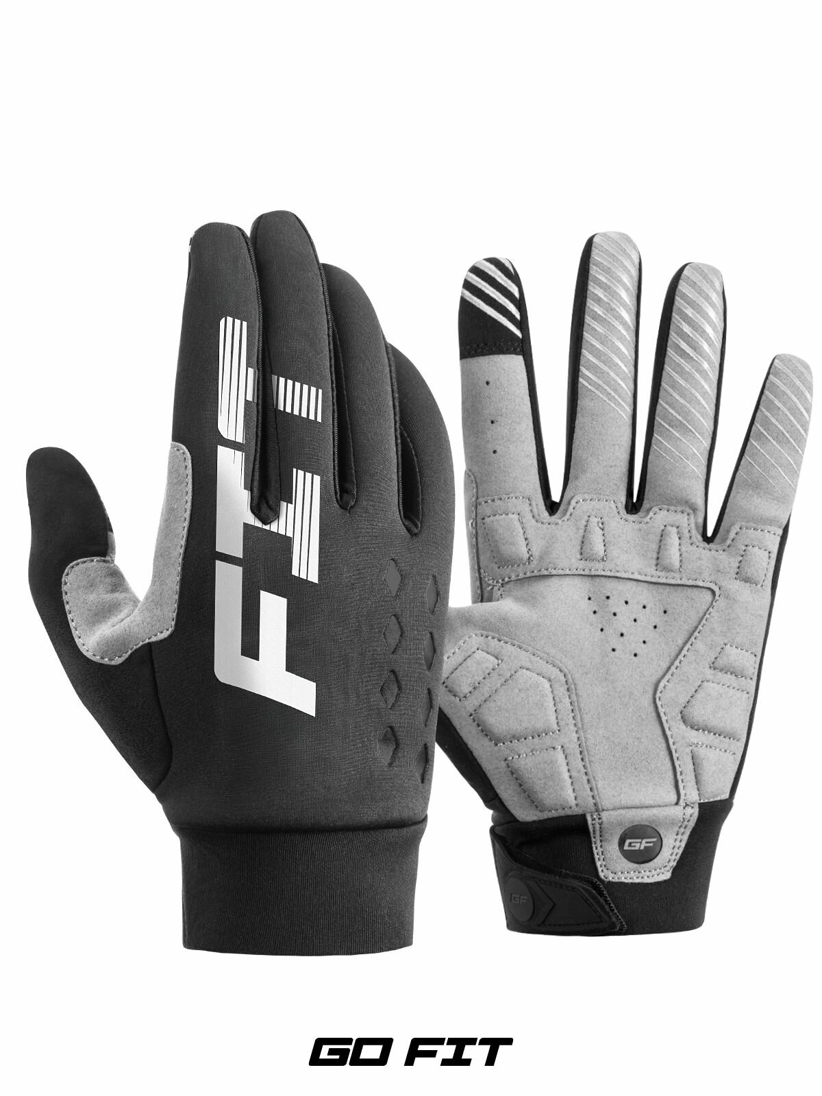 Перчатки GO FIT Active Gear, зимние, спортивные, экипировка для мотоцикла, велосипеда, теплые, сенсорные, размер XL