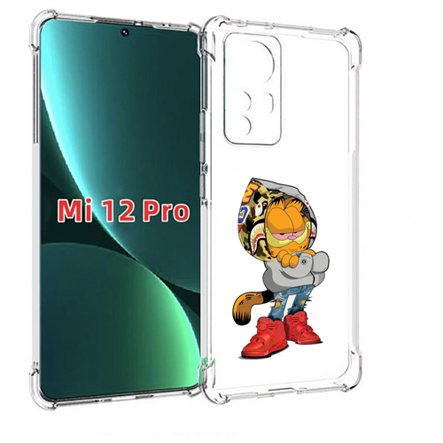 Чехол MyPads модный-котяра детский для Xiaomi 12S Pro задняя-панель-накладка-бампер